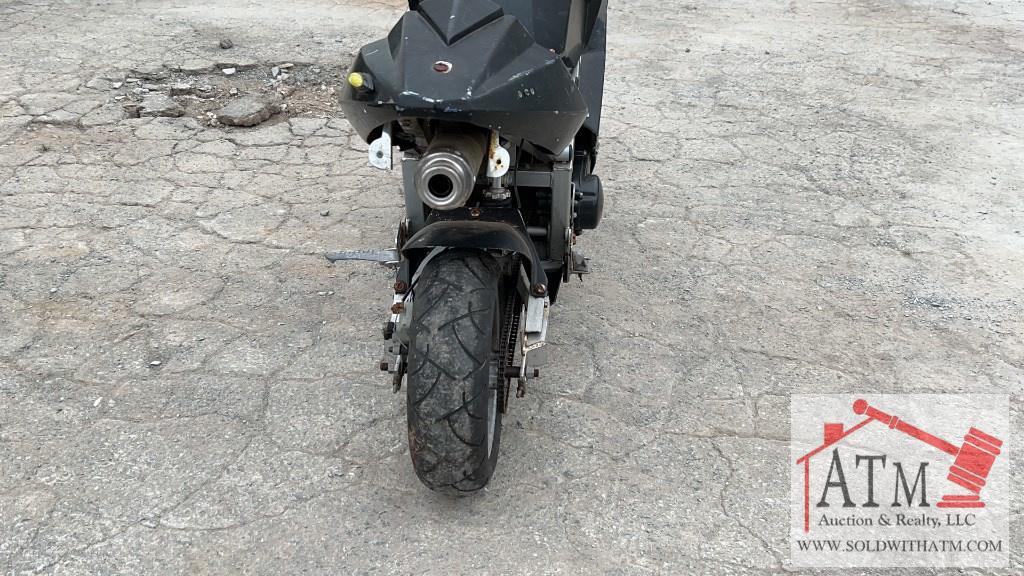 Black Mini Motorcycle