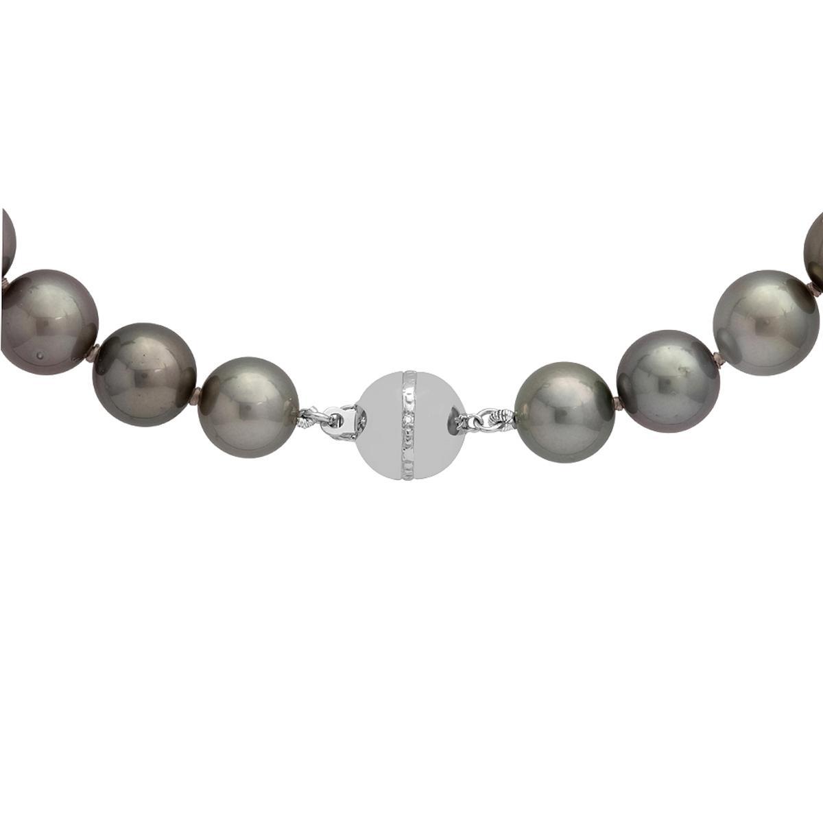 10-13mm Natural Black Pearl Necklace