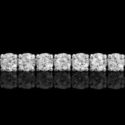 18k White Gold 6.71ct Diamond Bracelet