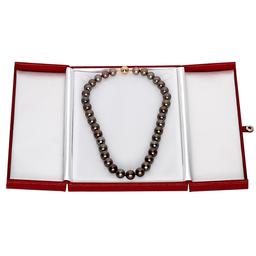 10 - 12mm Natural Black Pearl Necklace