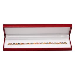 14k Yellow Gold 11.97ct Sapphire 0.57ct Diamond Bracelet