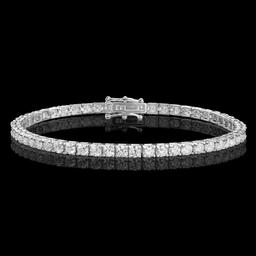 18k White Gold 5.79ct Diamond Bracelet