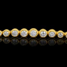 14k Yellow Gold 2.14ct Diamond Bracelet
