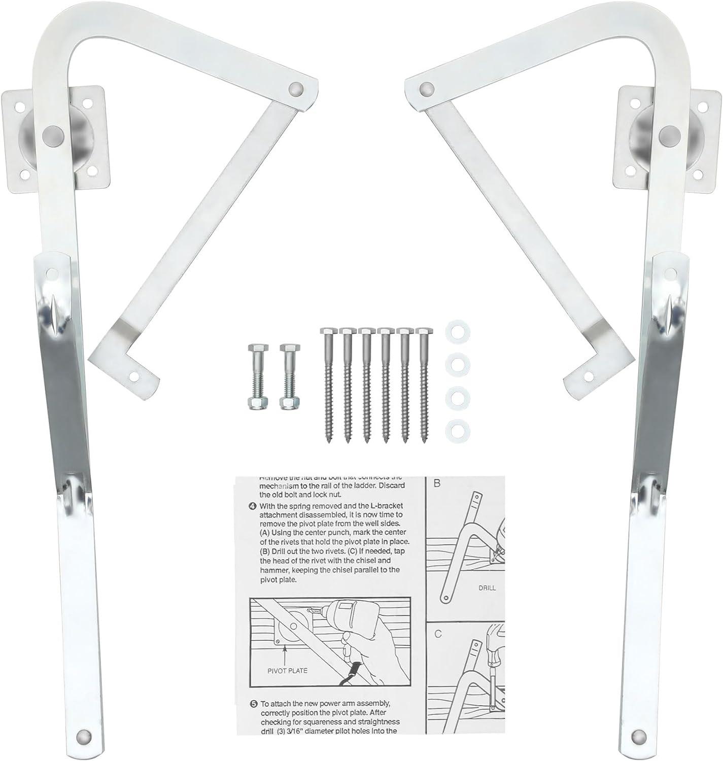 Attic Ladder Hinge Arms Compatible w/Werner Mk5, WU2210, W2208, W2210, Retail $85.00