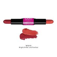 NYX Professional Makeup Wonder Stick Cream Blush, 05 Bright Amber & Fuchsia, 2x4 G, Retail $15.00