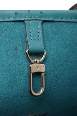 Louis Vuitton Teal Blue Epi Leather Neverfull MM Tote Bag