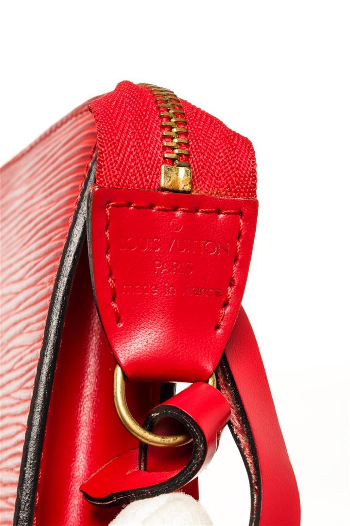 Louis Vuitton Red Epi Leather Pochette