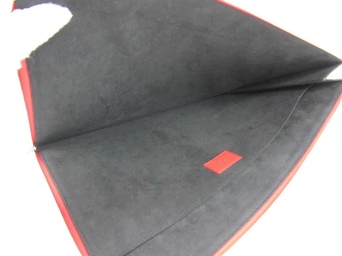 Louis Vuitton x Supreme Red Epi Leather Pochette Jules GM Clutch Bag