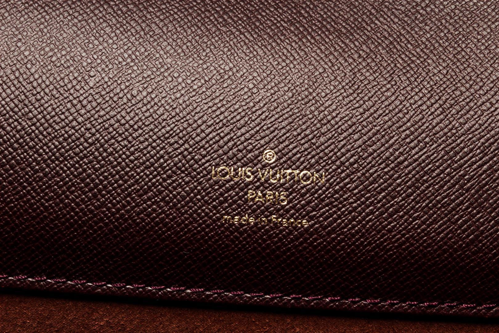 Louis Vuitton Burgundy Taiga Leather Serviette Clado Briefcase