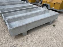 Unused 8' Tapered Bottom Concrete Feed Trough - ONE PER LOT