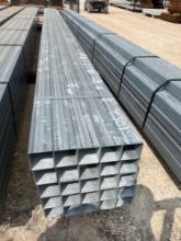 750' of 4"X4"X30' Galvanized 11 Gauge Square Tubing (25 Pieces) - Sold by the Foot 750 TIMES THE