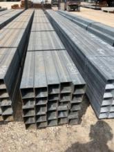 750' of 4"X4"X30' Galvanized Square Tubing (25 Pieces) - Sold by the Foot 750 TIMES THE MONEY MUST