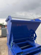 Unused Self-Dumping Hopper with Fork Pockets - ONE PER LOT
