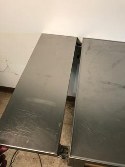 Seco Slicer Drop Shelf stainless cart on casters