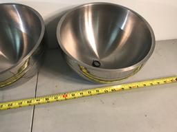 2- Vollrath Stainless Steel serving bowls