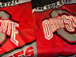 2 Ohio State Garden Flags, 25 x 36 inches