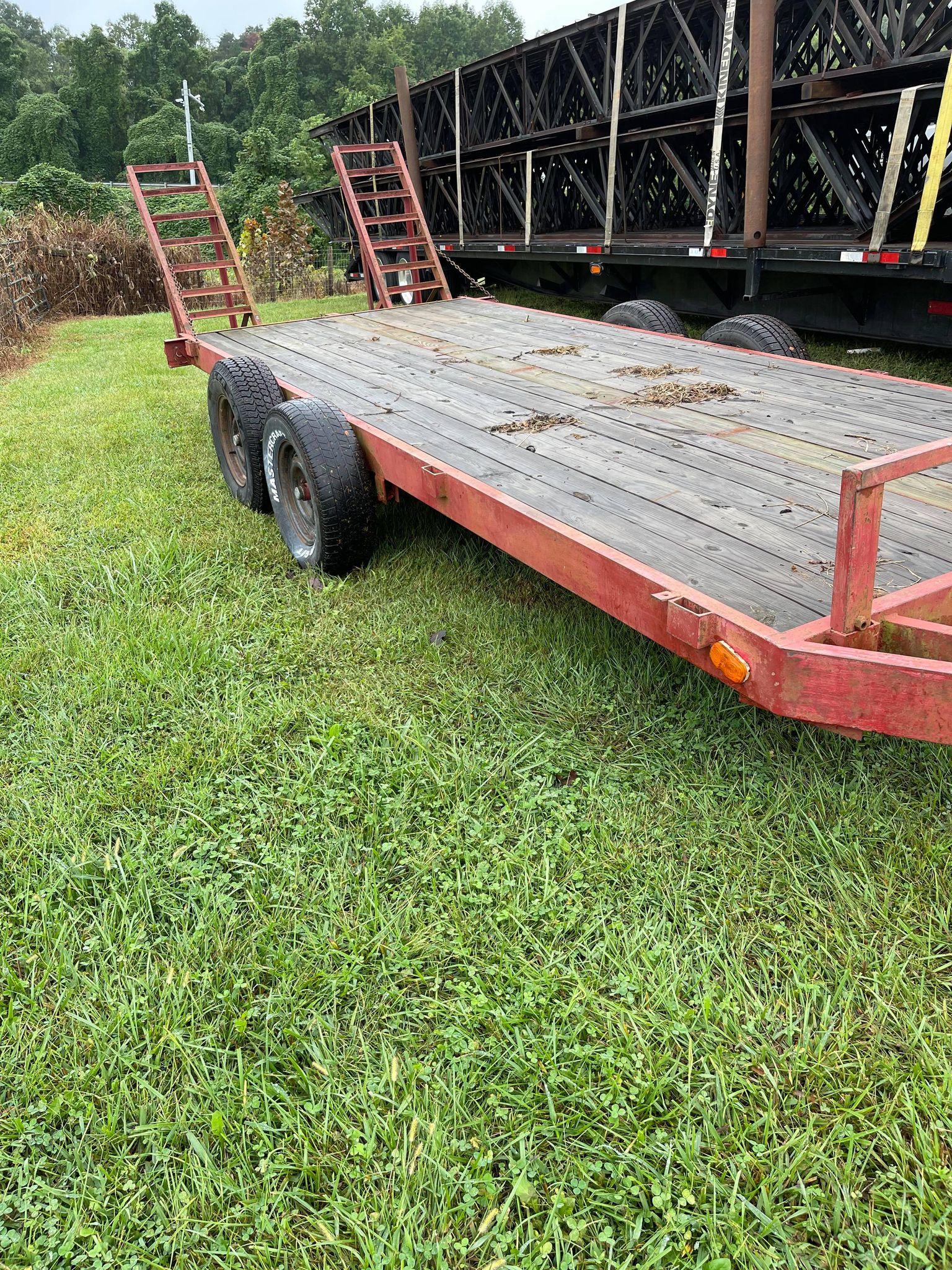 FLAT DECK TRAILER - FARM USE ONLY NO TITLE