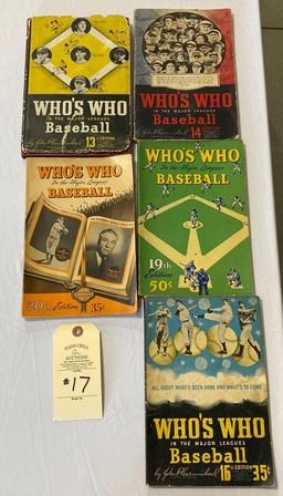 5 WHO'S WHO IN BASEBALL BOOKS