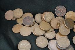 Large Quantity Of Wheat Pennies
