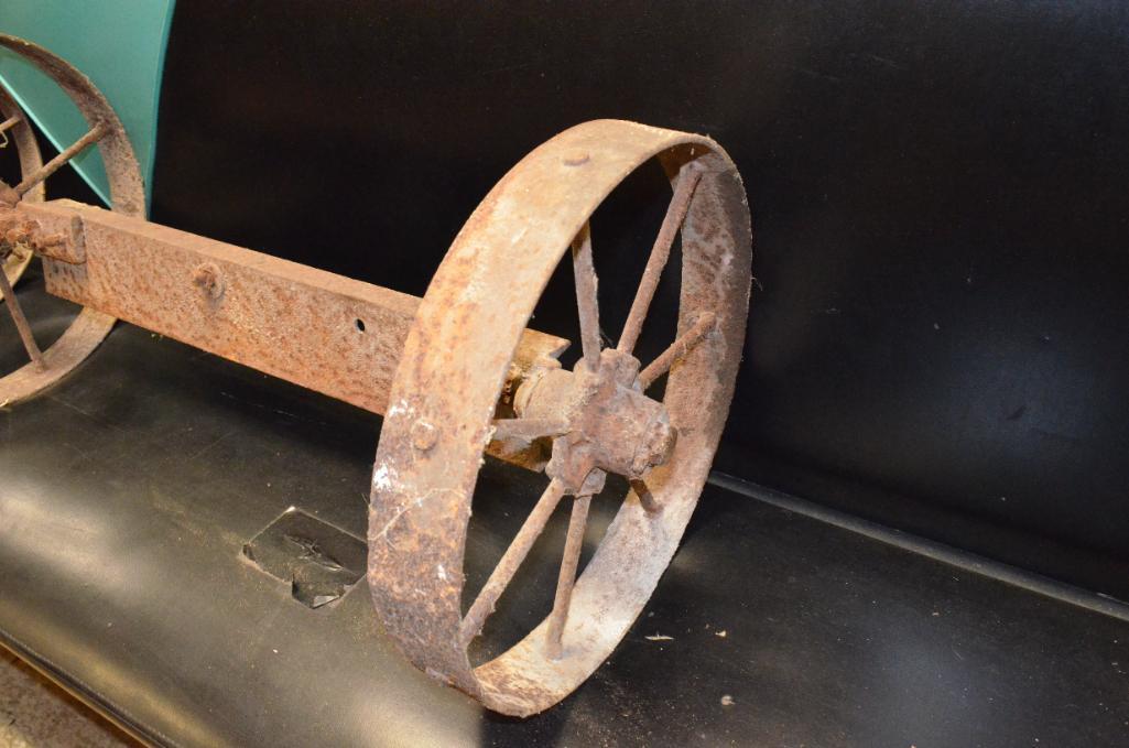 Steel Wheels & Axels to make a Hit & Miss Engine cart
