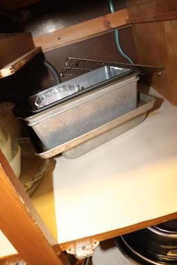Contents of Kitchen cabinets to include mixing bowls, dishes, etc.