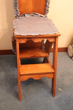 Solid Wood Kitchen Step Stool