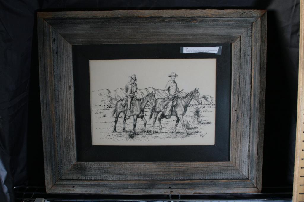 Charcoal Drawing by John French 1937. 23 x 28"
