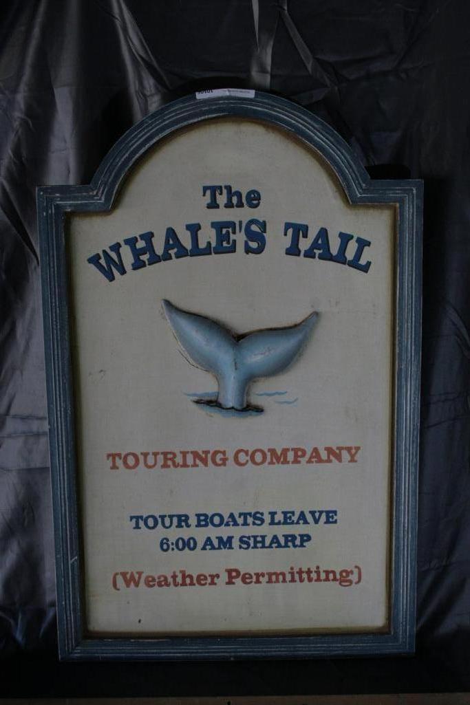 17x27 Art Sign "The Whales Tail"