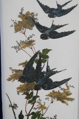 16x28" Birds in Plant Painting