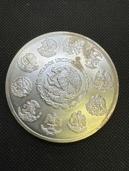 2021 5 Troy Oz .999 Fine Silver Mexican Libertad Bullion Coin