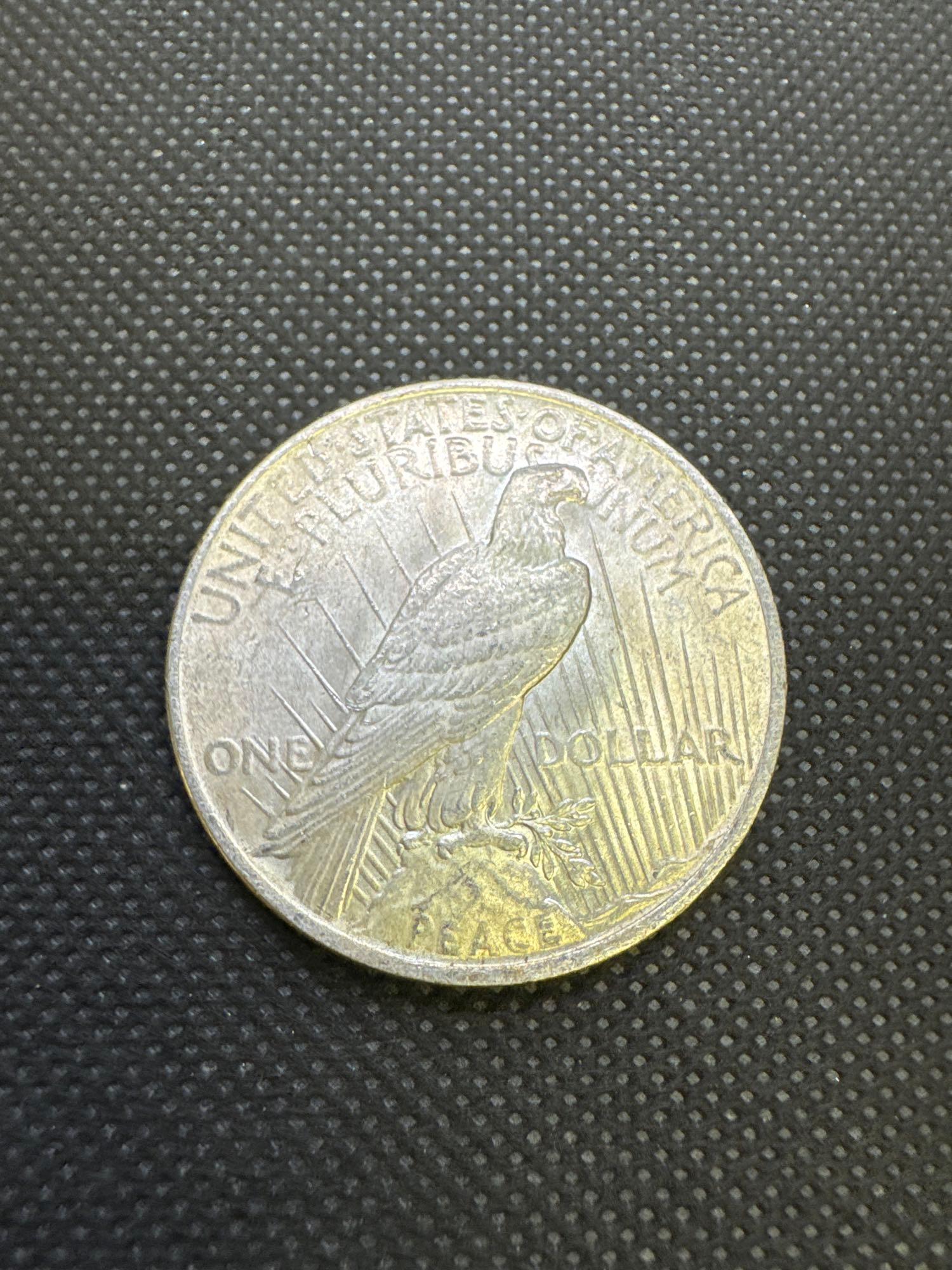 2x 1923 Silver Peace Dollars 90% Silver Coins 1.88 Oz