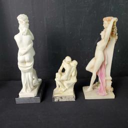 Eros and Aphrodite sculpture engraved G. Ruggeri sculpture The Kiss Adonis and Venus sculpture