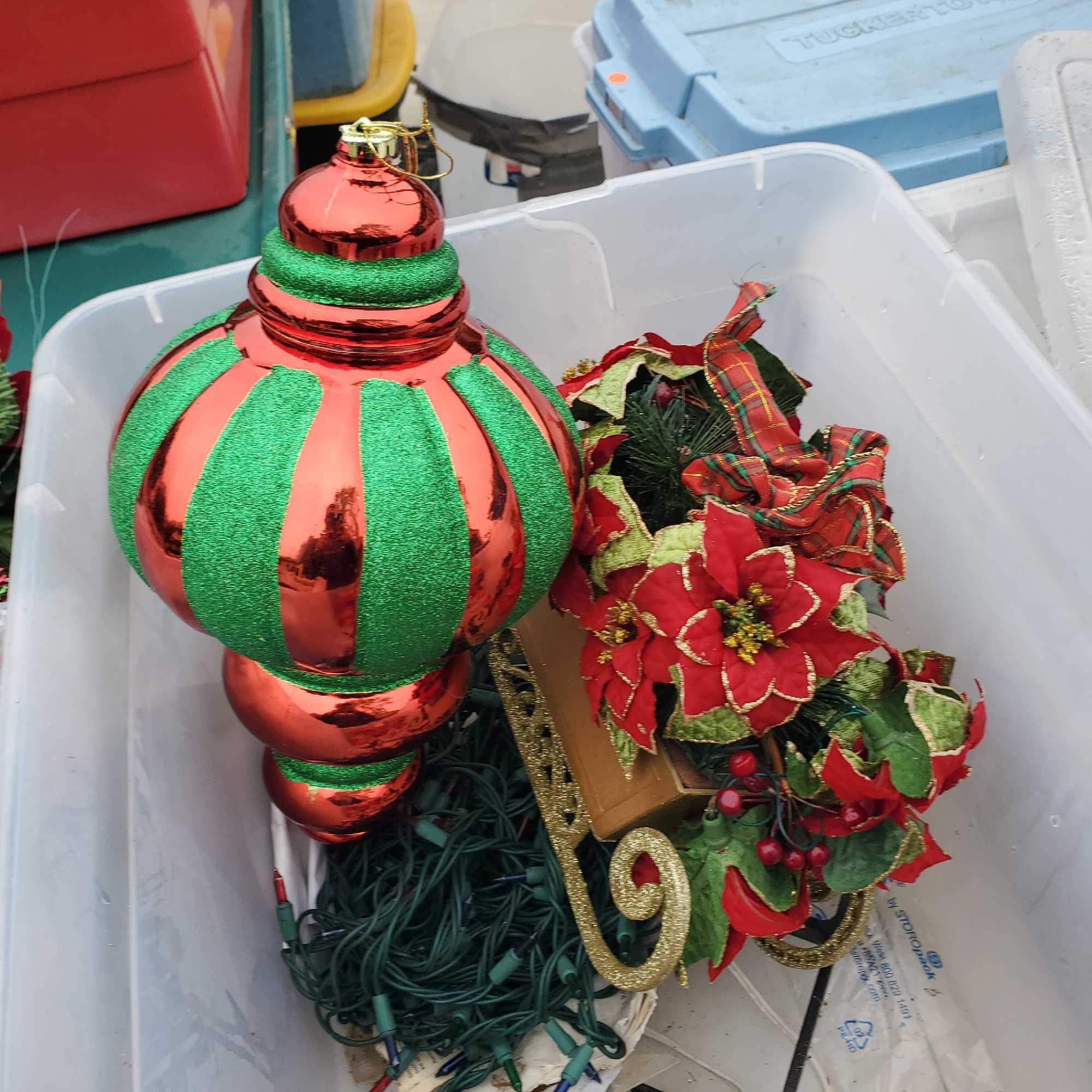 Huge lot of Christmas decorations ornaments wrapping papper etc. @ FARM