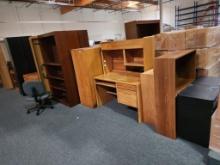 Wooden Furniture bookcases desks etc Estinated Various