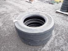 (2) Firestone 11R-24.5 Steer Tires