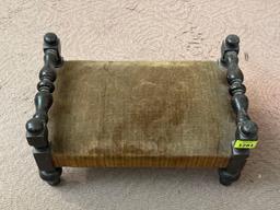 Wood & Upholstered Foot Stool