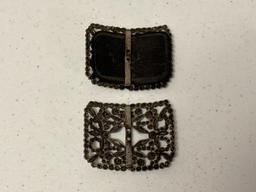 Antique Steel-Cut Buckles & Scarf Clips