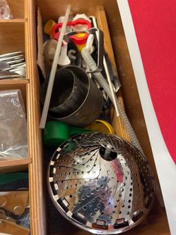 kitchen utensils and silver ware
