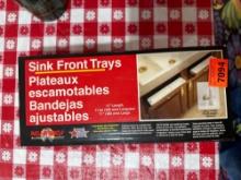 Sink front trays
