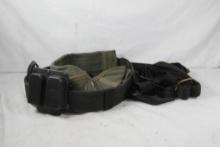 WWII M1 carbine short hip holster case. Experimental, dated 1943, one competition pistol shooting