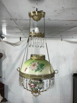Ornate Oil Lamp Chandelier