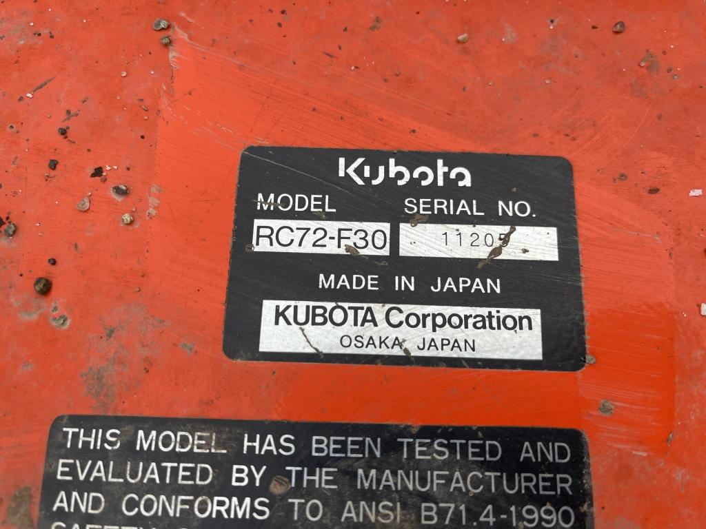 Kubota F2560 Mower W/ Attachments