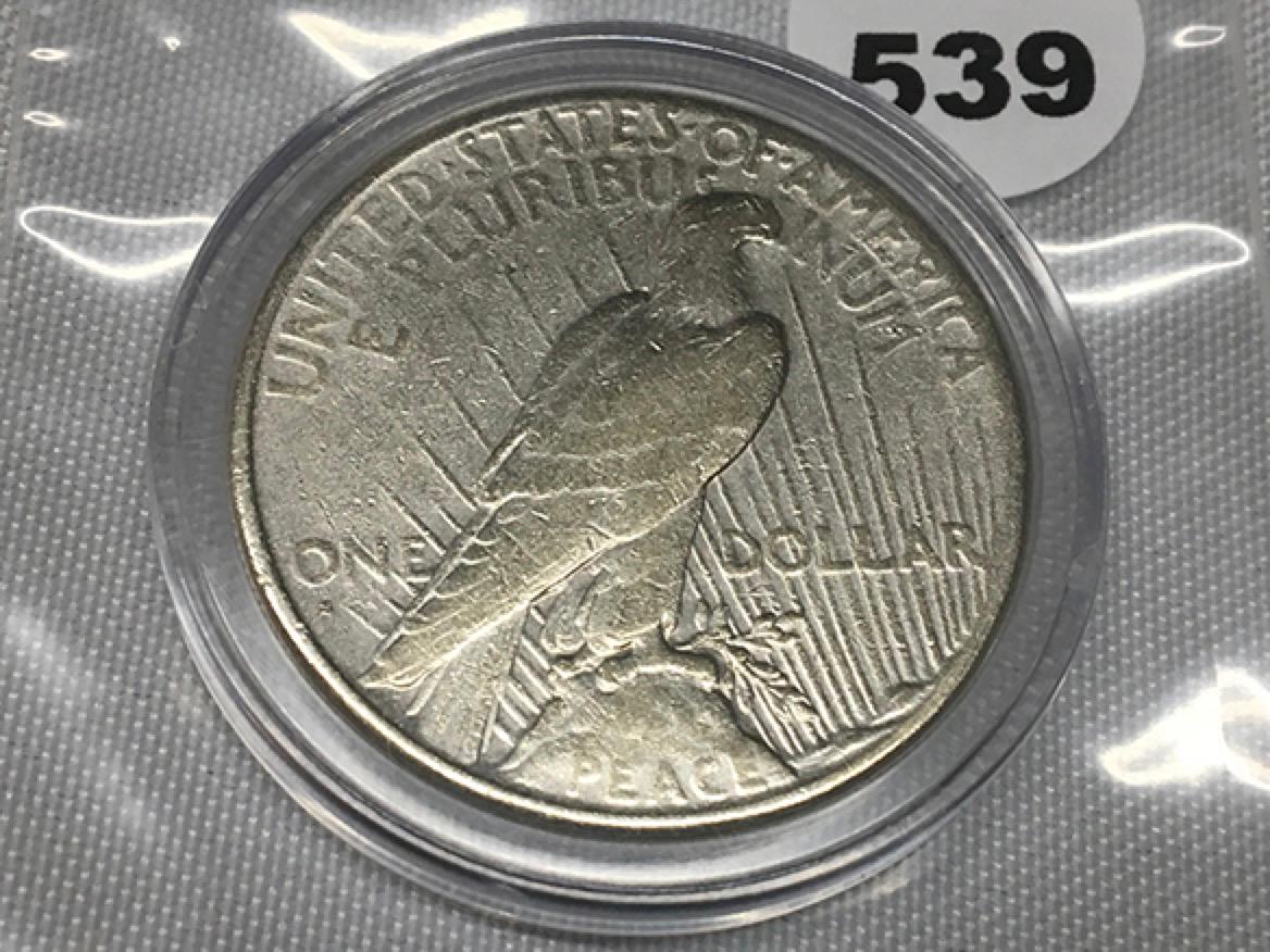 1926-S Peace Dollar, Capsulated
