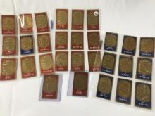 (30) 1965 Topps Embossed Cards, All Showing Wear