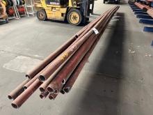 Apx. 21 Sticks Of 2in x 30ft Metal Pipe