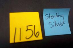 Sterling Silver White Stone Earrings