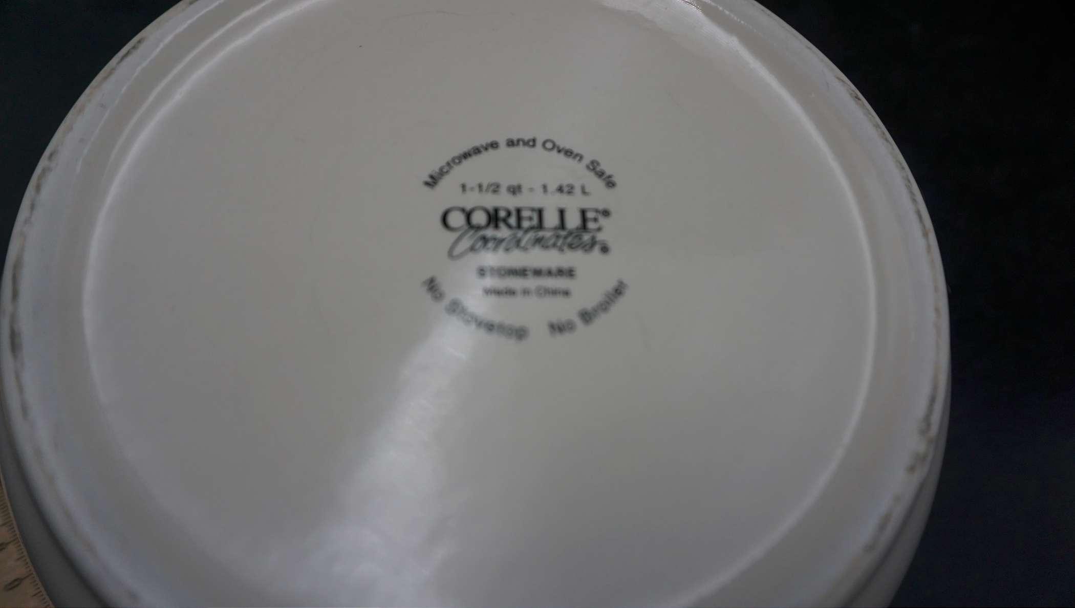 Corelle Fruit Nesting Bowls & Dish