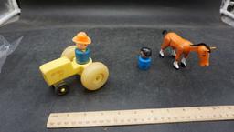 Little People Tractor, Horse & 2 People