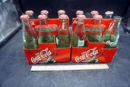 Coca-Cola Bottles W/ Caddies
