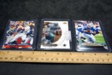 3 Football Cards - Elway, Smith & Manning
